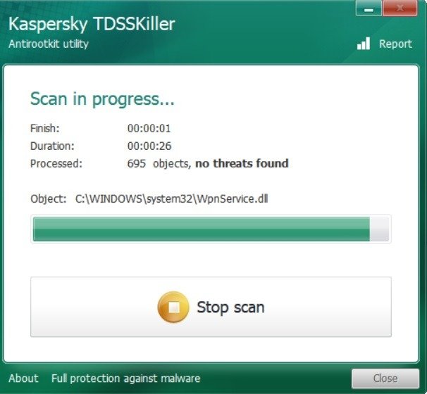 Выполняется проверка на наличие Kaspersky <h2><span id=