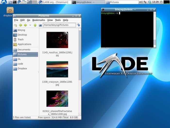 Скорость Linux Lxde