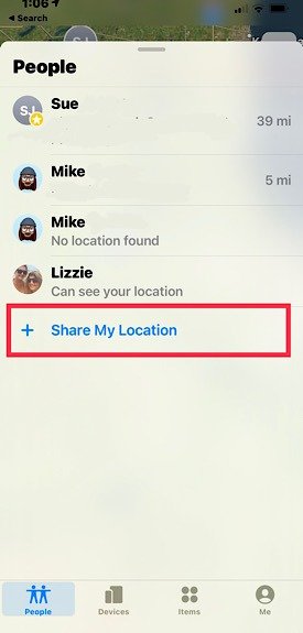 Передача местоположения iOS Add2