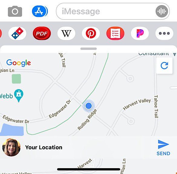 Передача местоположения iOS Карты Google