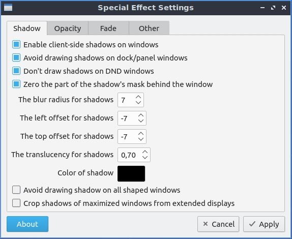 Обзор Lubuntu 20 10 Mte Спецэффекты