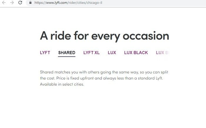 Скриншот Lyft