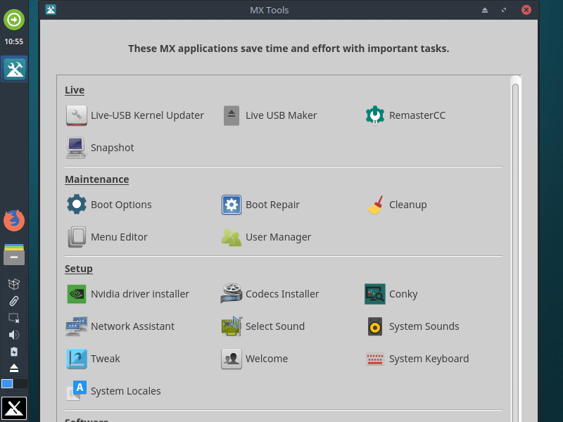 Обзор Mx Linux Конфигурация Mx Tools