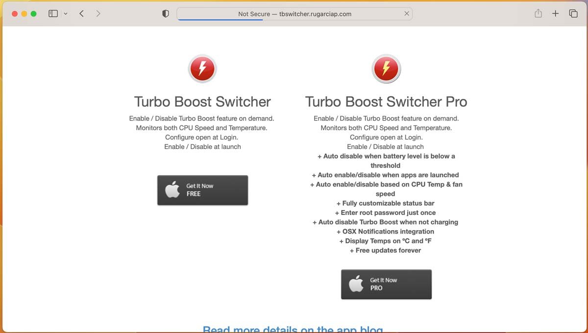 Mac Turbo Загрузка Turbo Boost Switcher