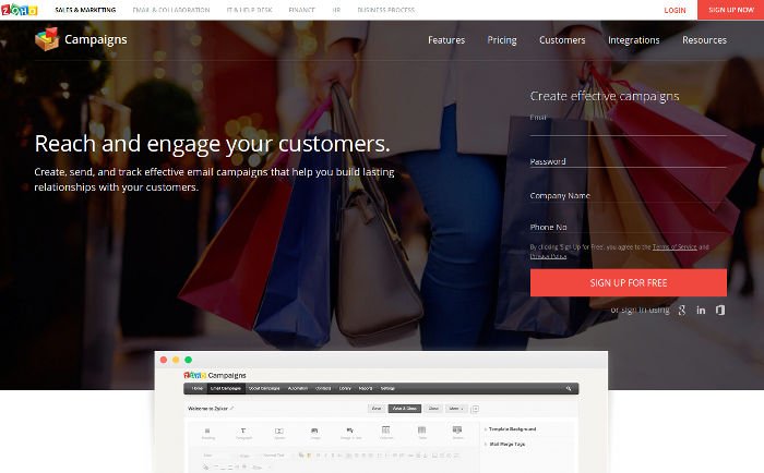mailchimp-alternatives-02-zoho-кампании