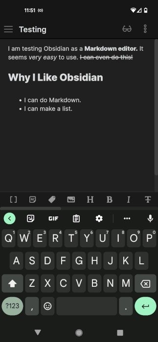 Редактор Markdown Obsidian Doc