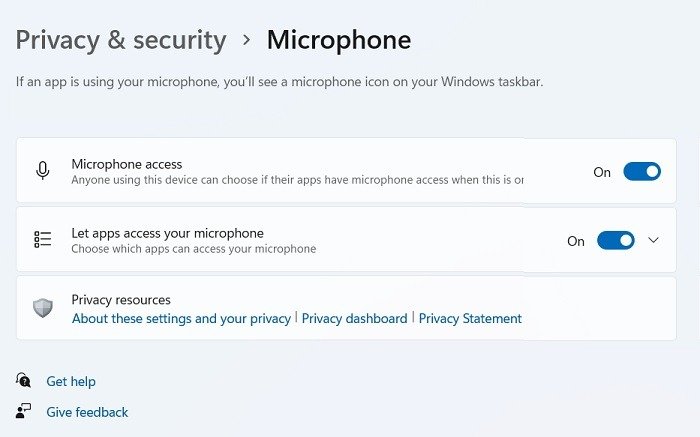 Микрофон не работает. Разрешить доступ к микрофону Windows11.
