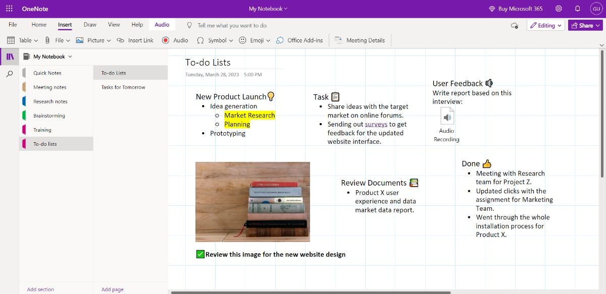 Microsoft Onenote