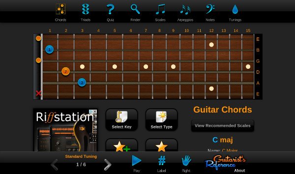 Приложение Chord Finder для Chrome