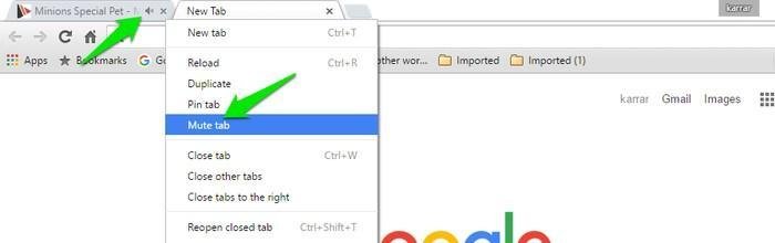 Отключить звук-Браузер-Вкладки-Отключить звук-вкладка-в Chrome