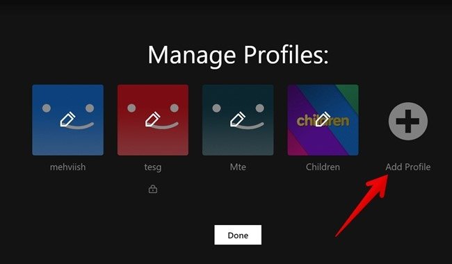 Управление Netflix на ПК Добавить профиль