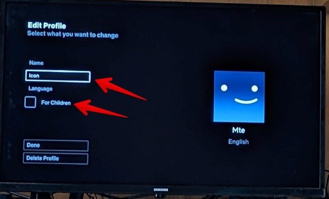 Значок профиля Netflix TV