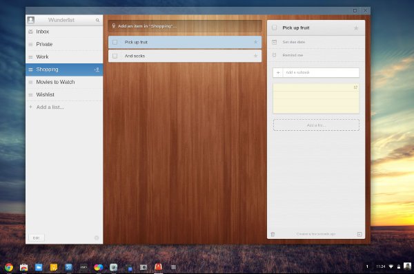 Упакованные приложения Chrome – Wunderlist