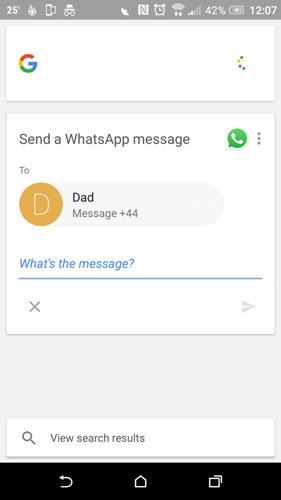 Google-Now-отправить-WhatsApp-сообщение