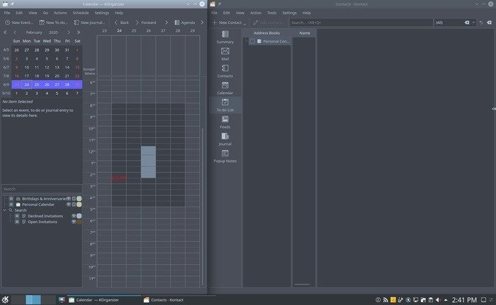 Организуйте рабочий стол с помощью приложений Kde бок о бок