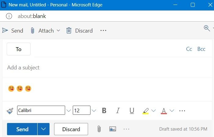 Добавление смайлов в Outlook Добавлены смайлы в Outlook Web