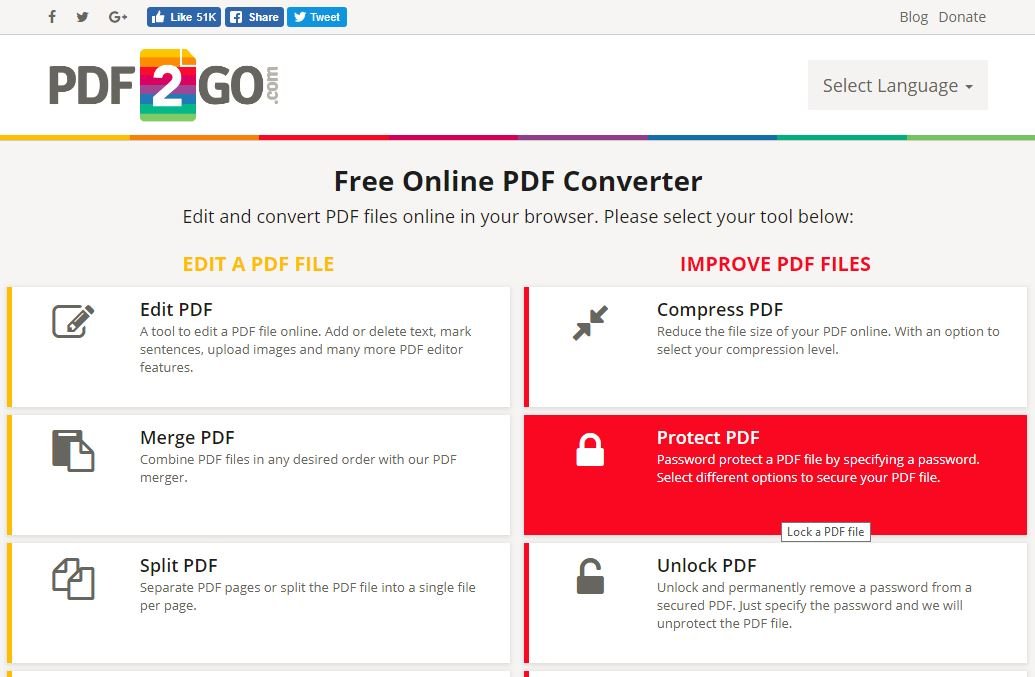 pdf2go_site_homepage