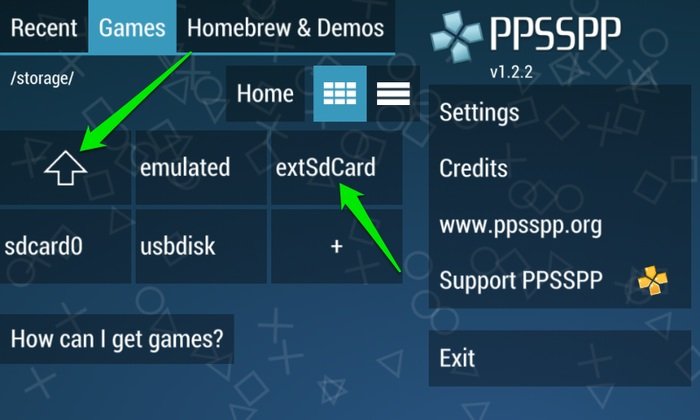 Папка Play-PSP-Games-On-Android-Access-SD-Card