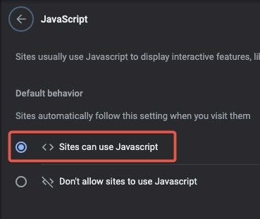 Воспроизведение Включить Javascript в Chrome