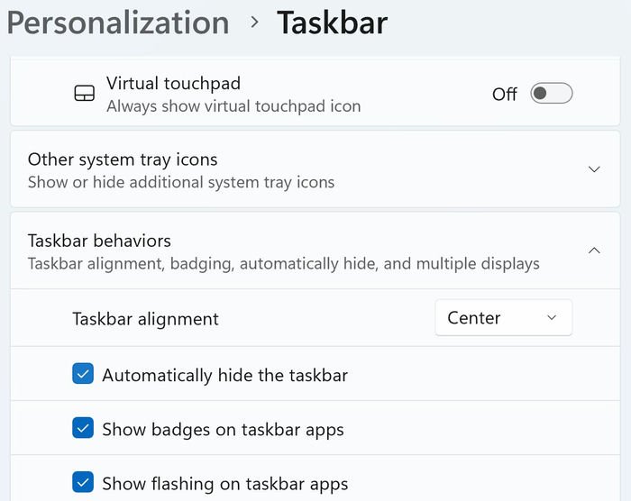 Настройки панели задач пользователя Windows автоматически скрываются розыгрышем