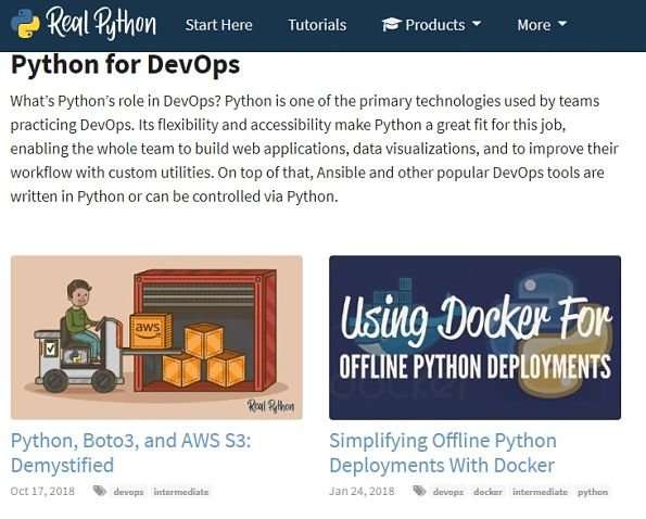 Блоги Python Devops на Real Python