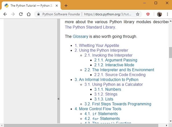 Учебники Python.org 3.7