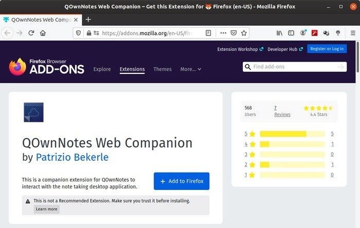 Qownnotes Обзор дополнительных расширений для браузера