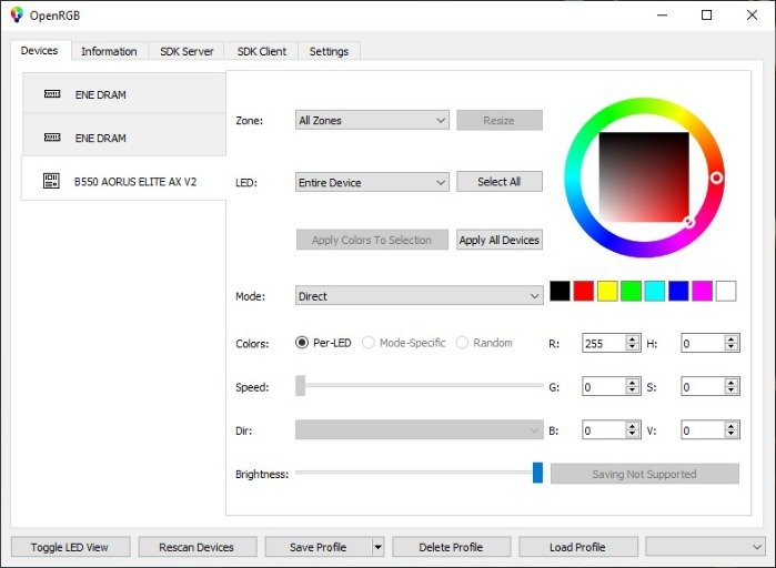 RGB-синхронизация Openrgb