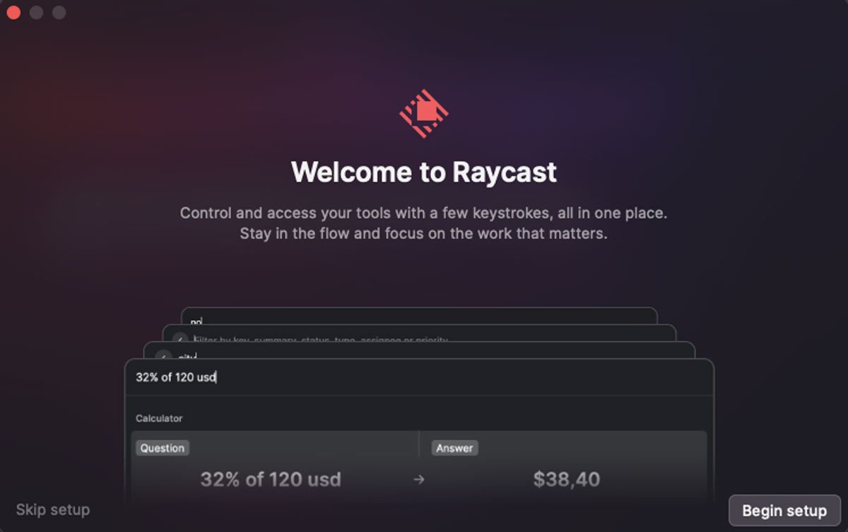 Настройка Raycast против Альфреда Raycast