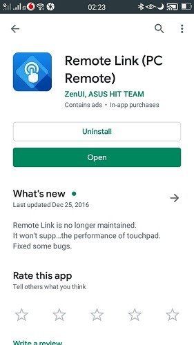 Загрузка приложения Remote Link