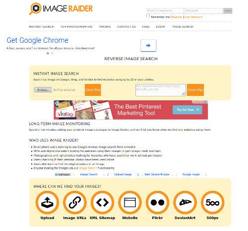 Reverse_Image_Search_Engines - 03 - Image Raider