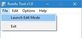 RunAsTool-запуск-режим редактирования