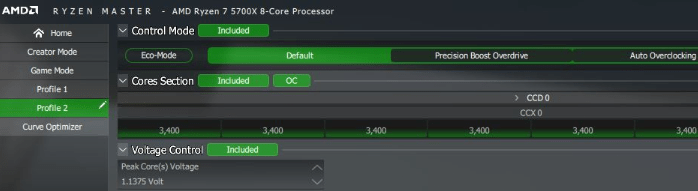 Профиль разгона Ryzen Master Ram 2