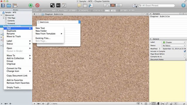 Scrivener-addtextfolder