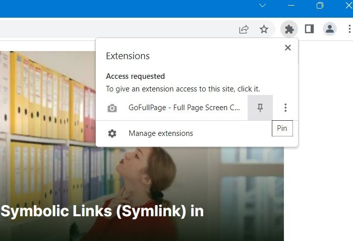 Прокрутка снимков экрана Windows Google Chrome Закрепление Расширение Gofullpage