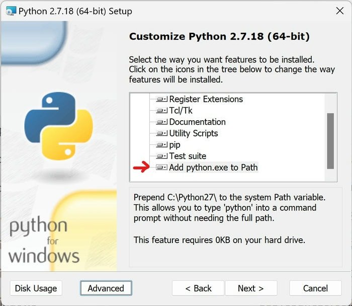 Секретные сообщения 3. Установка Python Добавить в путь