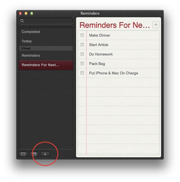 Поделиться-Напоминания-OSX-Создать-новый-список