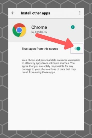 Боковая загрузка-Oreo-загрузка-из-Chrome