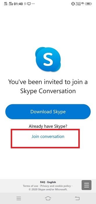 Skype Meet Now Присоединяйтесь к Convo