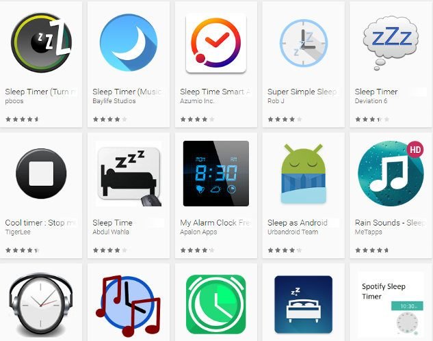 таймер сна для Android — примеры