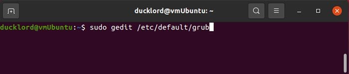 Ускорьте Ubuntu Gedit Grub