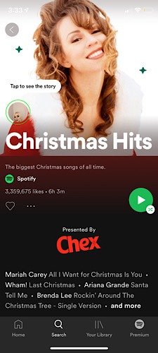 Плейлист Spotify Stories