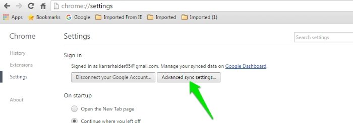 Sync-Chrome-Data-Advanced-sync-settings