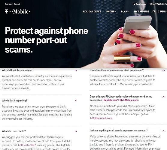 Рекомендации по переносу номера телефона T-Mobile