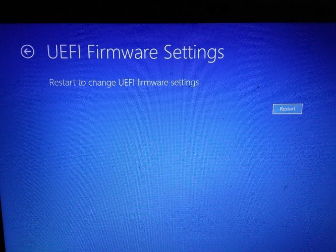 Настройки прошивки Uefi Перезагрузка Windows 10