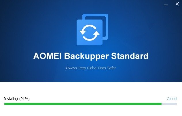 Инструменты USB-образа Установка Aomei Backupper