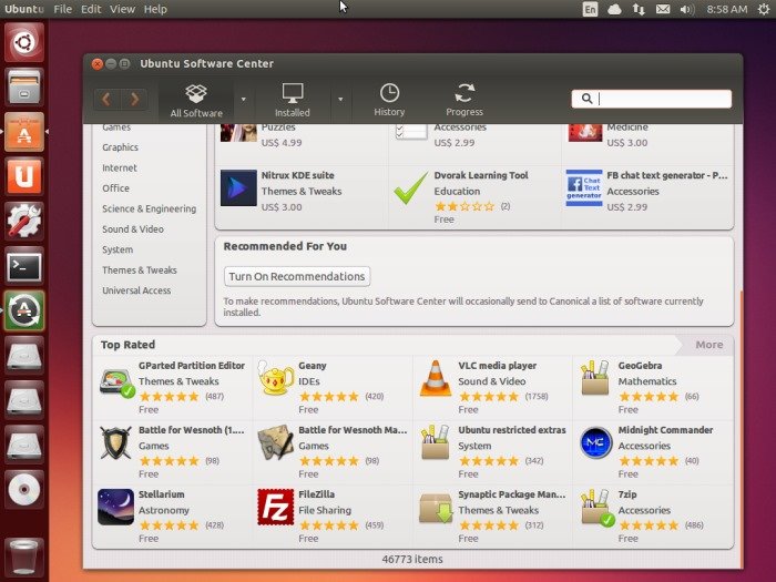 Центр программного обеспечения Ubuntu-Ubuntu