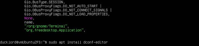 Ubuntu не может открыть терминал, установить редактор Dconf
