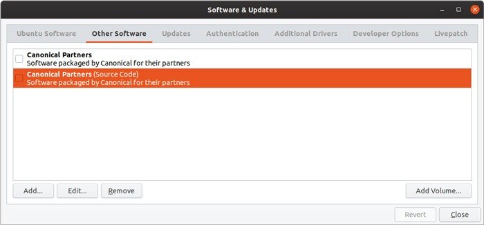 Репозиторий Ubuntu по умолчанию для управления графическим интерфейсом