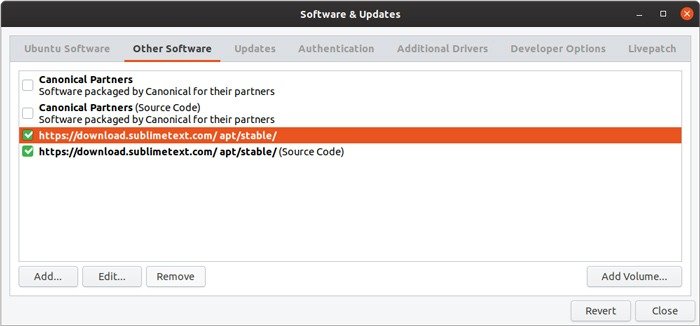 Управление графическим интерфейсом репозитория Ubuntu Удаление репозитория